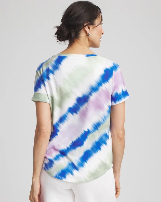 Zenergy Tie-Dye V-Neck Tee - image 3